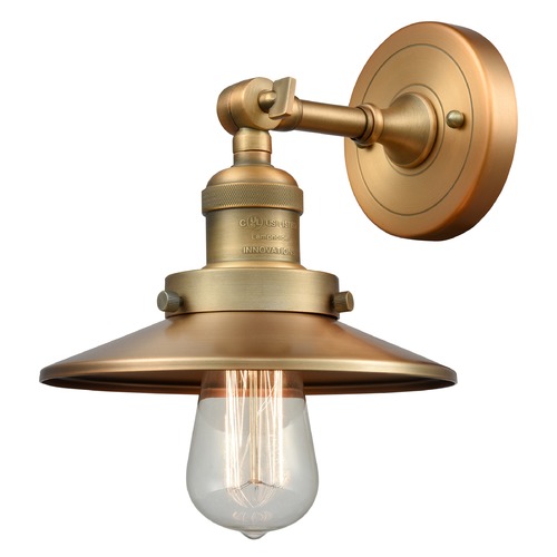 Railroad Brushed Brass Sconce by Innovations Lighting