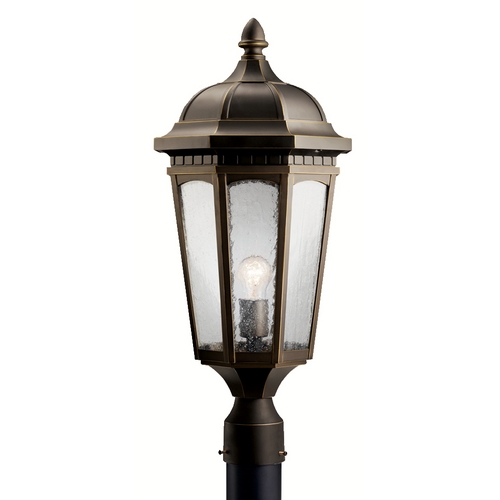 Courtyard 23.75-Inch Post Light in Rubbed Bronze by Kichler Lighting
