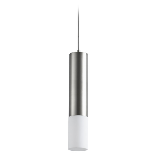 Oxygen Opus Acrylic LED Pendant in Satin Nickel by Oxygen Lighting 3-654-24