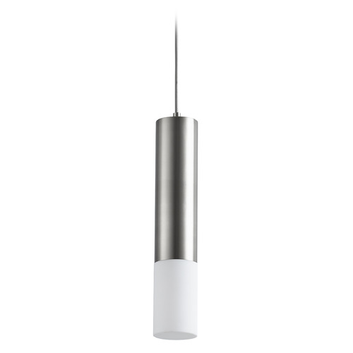 Opus Acrylic LED Pendant in Satin Nickel by Oxygen Lighting