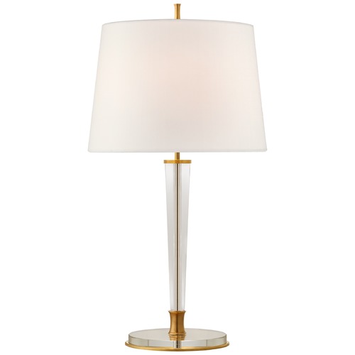 Visual Comfort Signature Collection Thomas OBrien Lyra Table Lamp in Antique Brass by Visual Comfort Signature TOB3942HABL