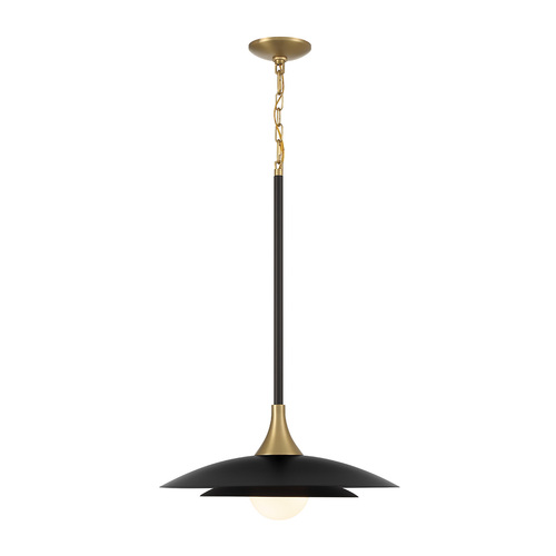 Welsh 18-Inch Pendant in Black by Eurofase