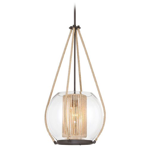 Stutterhein Sand Bronze Pendant by Minka Lavery