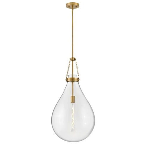Eloise Large Pendant in Lacquered Brass by Hinkley Lighting