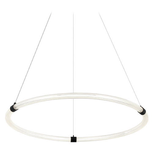 Matteo Lighting Inkara Matte Black LED Pendant by Matteo Lighting C34832MB