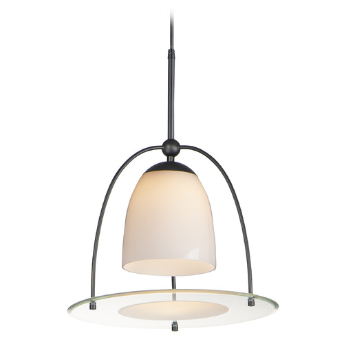 ET2 Lighting Et2 Focal Point Black LED Pendant Light with Bowl / Dome Shade E23336-92BK