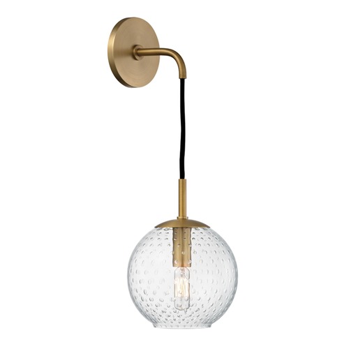 Rousseau Wall Sconce in Aged Brass by Hudson Valley Lighting