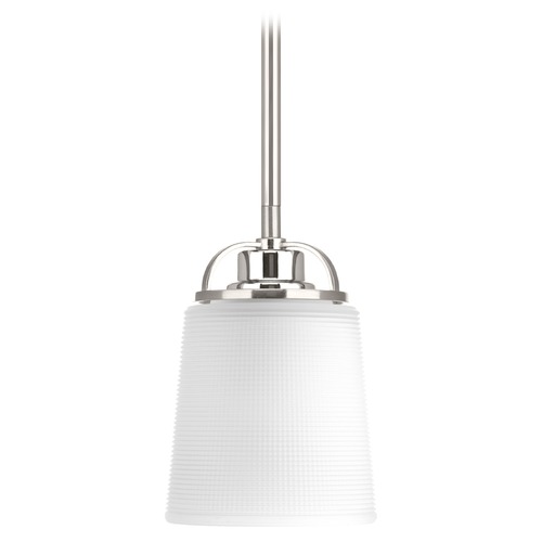 West Village Mini Pendant in Nickel & Chrome by Progress Lighting