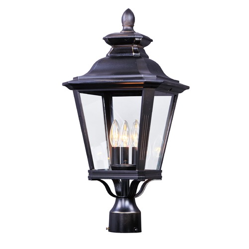 Maxim Lighting Knoxville Bronze Post Light by Maxim Lighting 1131CLBZ