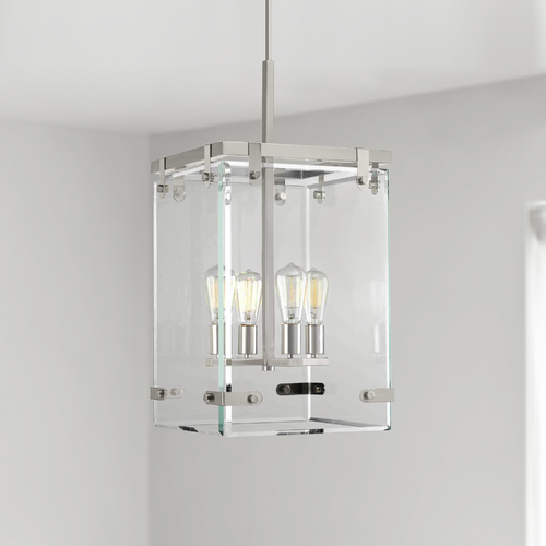 Glayse Brushed Nickel 4-Light Pendant by Progress Lighting