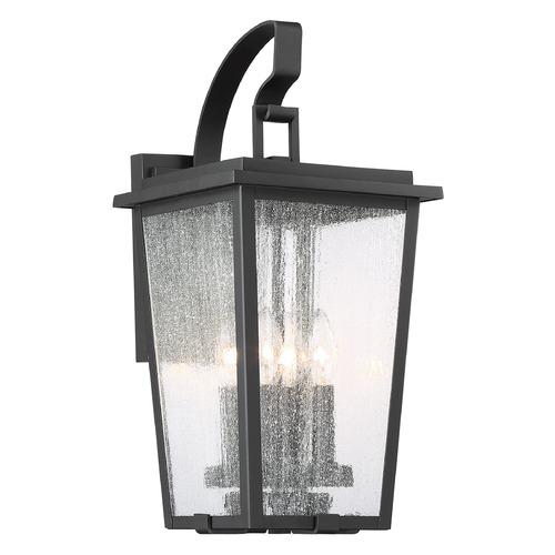 Cantebury Burnt Gold & Sand Black Candle Sleeves Outdoor Wall Light by Minka Lavery