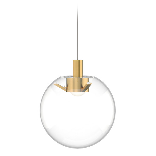 Palona MonoRail LED Pendant in Brass by Visual Comfort Modern