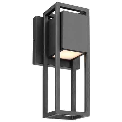Supreme Matte Black LED Outdoor Wall Light by Nuvo Lighting