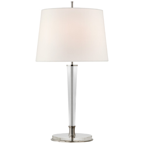 Visual Comfort Signature Collection Thomas OBrien Lyra Table Lamp in Polished Nickel by Visual Comfort Signature TOB3942PNL