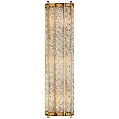 Aerin Eaton Linear Sconce in Antique Brass by Visual Comfort Signature