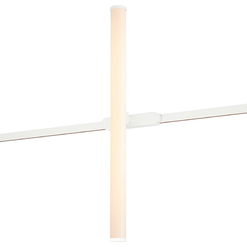 Continuum 20-Inch LED Tube Track Light in White by ET2 Lighting