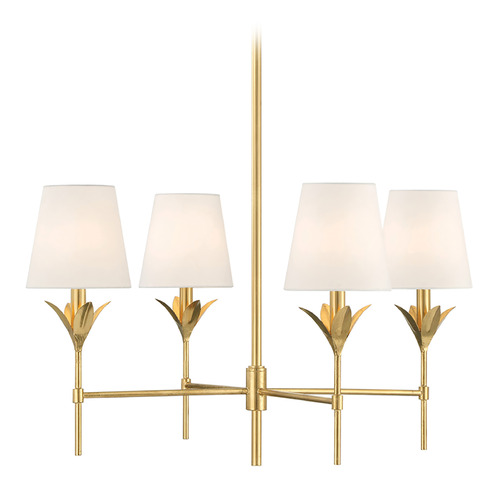 Crystorama Lighting Broche Antique Gold Chandelier