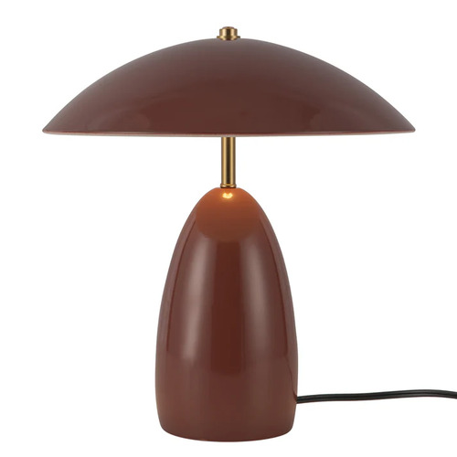 Alora Lighting Poppy Burgundy LED Table Lamp with Bowl / Dome Shade