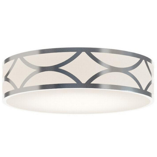 Afx Lighting Lake Painted Nickel Flushmount Light