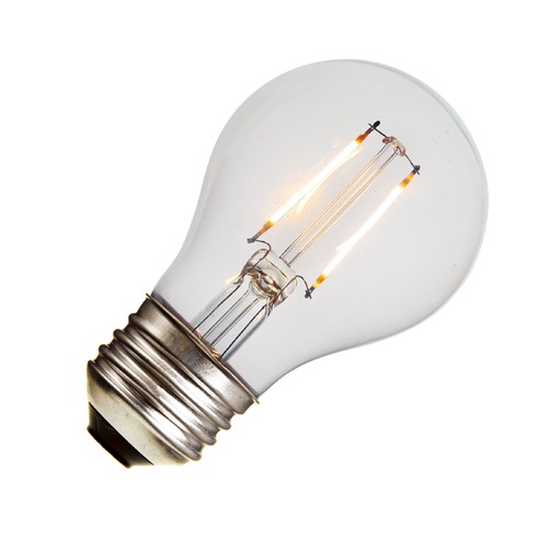 LEDs by ZEPPELIN A19 LED Light Bulb with Decorative Filament 15-Watts Equivalent 2A19CL 2000K