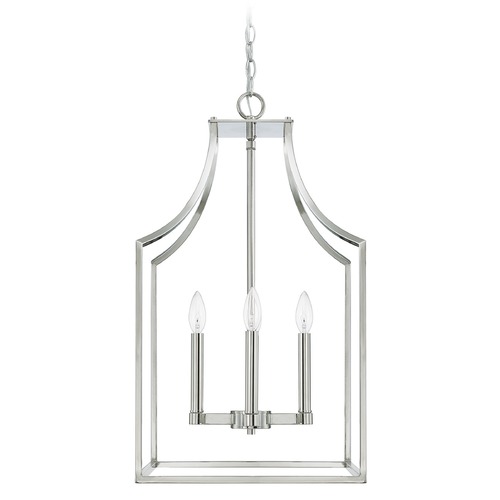 Capital Lighting Wright Polished Nickel Pendant by Capital Lighting 520443PN