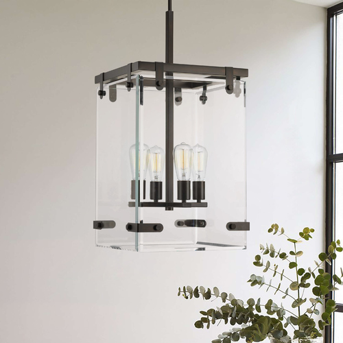 Glayse Antique Bronze 4-Light Pendant by Progress Lighting