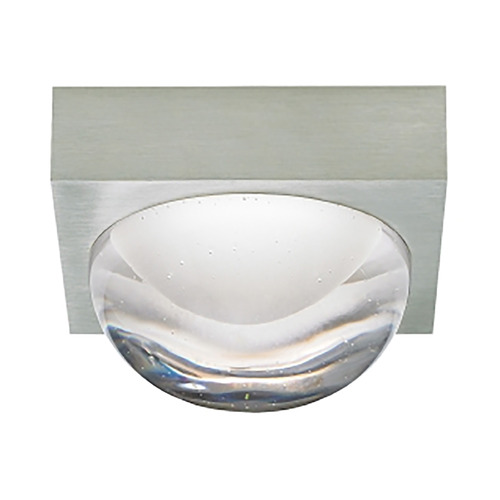 Sphere Warm Dim LED Flush Mount in Nickel by Visual Comfort Modern