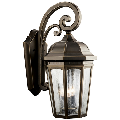 Courtyard 22.25-Inch Outdoor Wall Light in Rubbed Bronze by Kichler Lighting