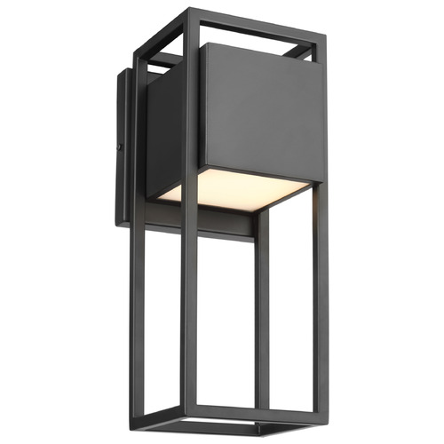 Supreme Matte Black LED Outdoor Wall Light by Nuvo Lighting