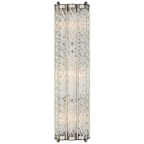 Visual Comfort Signature Collection Aerin Eaton Linear Sconce in Polished Nickel by Visual Comfort Signature ARN2027PN
