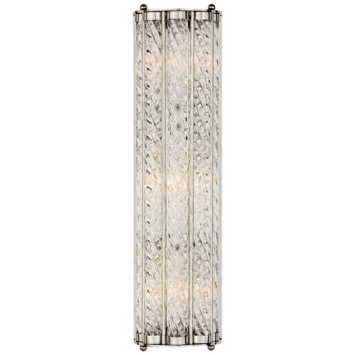 Visual Comfort Signature Collection Aerin Eaton Linear Sconce in Polished Nickel by Visual Comfort Signature ARN2027PN