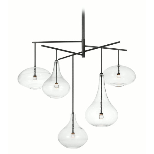 Visual Comfort Signature Collection Champalimaud Lomme Chandelier in Gun Metal by Visual Comfort Signature CD5025GM-CG