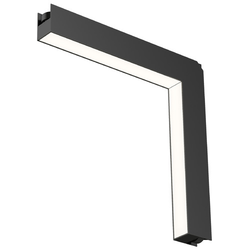 Continuum LED Wall to Ceiling Corner Track Light in Black by ET2 Lighting