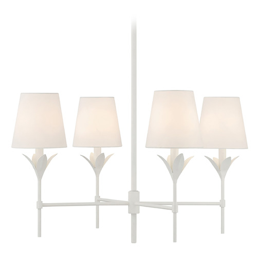 Crystorama Lighting Broche Matte White Chandelier