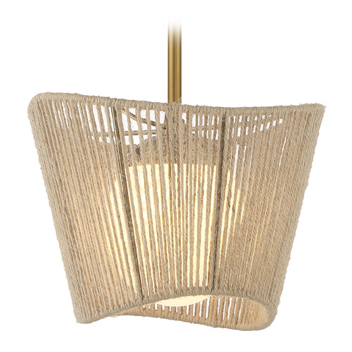 Minka Lavery Key Largo Soft Brass Mini-Pendant Light with Globe Shade
