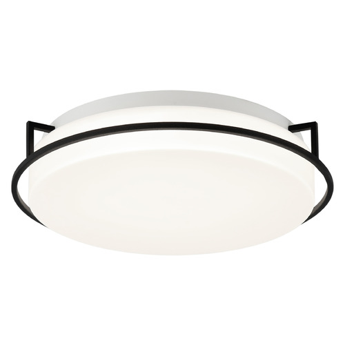 Matteo Lighting Brammerton Matte Black LED Flushmount Light