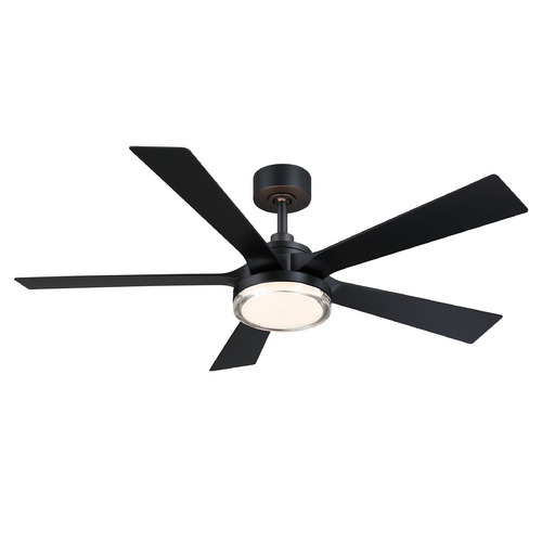 Fanimation Fans Torchaire 52 Black LED Ceiling Fan with Light