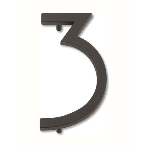 Oil Rubbed Bronze House Number 3 by Atlas Homewares
