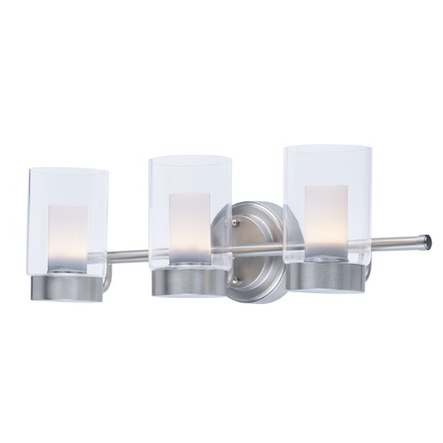 Mod Satin Nickel LED Bathroom Light by Maxim Lighting