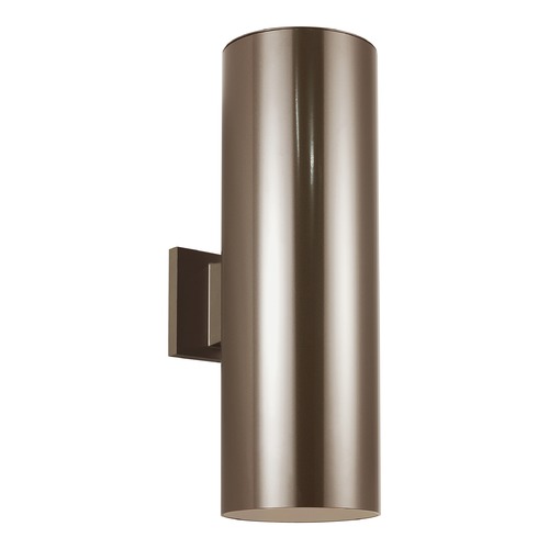 Visual Comfort Studio Collection Outdoor Cylinders Bronze LED Outdoor Wall Light by Visual Comfort Studio 8413997S-10