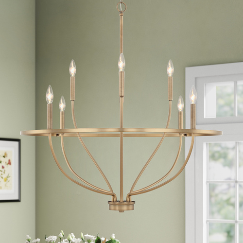 HomePlace by Capital Lighting Greyson 8-Light Chandelier in Aged Brass by HomePlace by Capital Lighting 428581AD