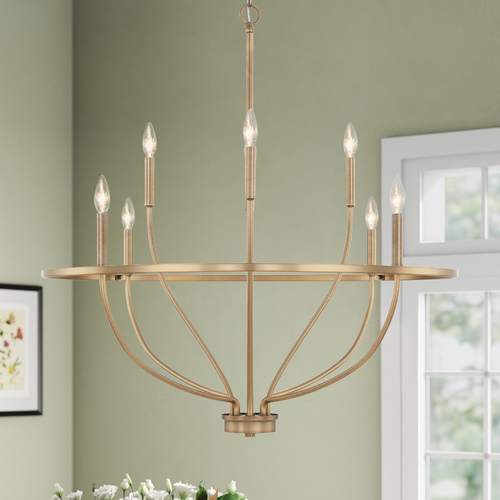 Greyson 8-Light Chandelier in Aged Brass by HomePlace by Capital Lighting