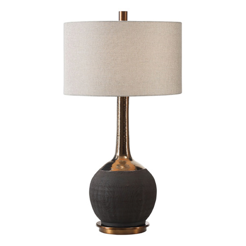 Uttermost Lighting Arnav 32-Inch Table Lamp in Black & Bronze by Uttermost 27779