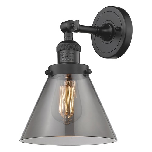 Innovations Lighting Innovations Lighting Large Cone Oil Rubbed Bronze Sconce 203-OB-G43