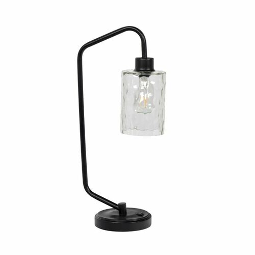 Flat Black Table Lamp by Craftmade Lighting