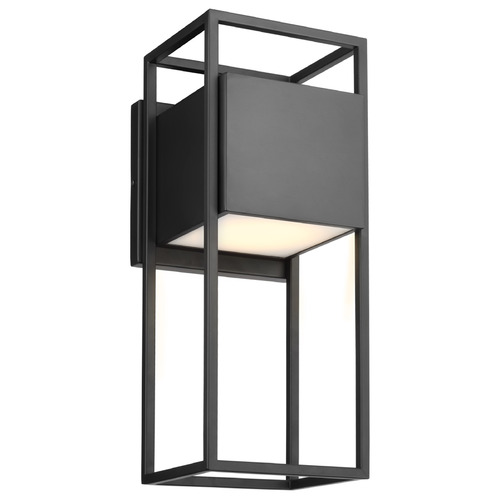 Supreme Matte Black LED Outdoor Wall Light by Nuvo Lighting