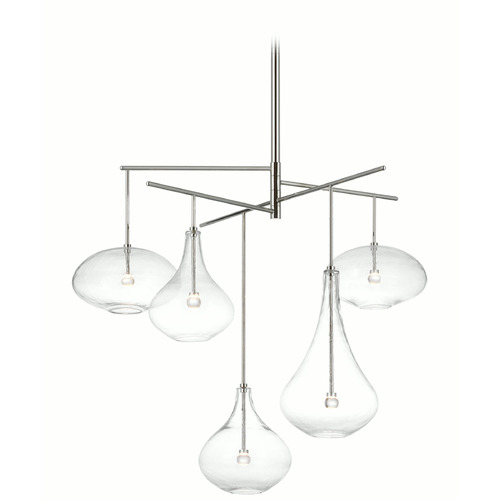 Champalimaud Lomme Chandelier in Nickel by Visual Comfort Signature