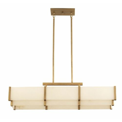 Orleans 5-Light Linear Chandelier in Distressed Gold by Savoy House