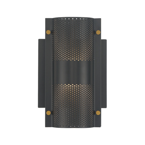 Eurofase Lighting Westcliffe 8-Inch LED Outdoor Wall Light in Black by Eurofase 46459-015
