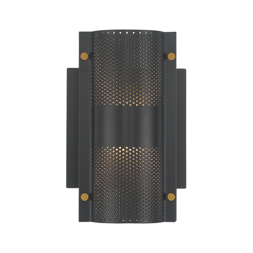 Westcliffe 8-Inch LED Outdoor Wall Light in Black by Eurofase